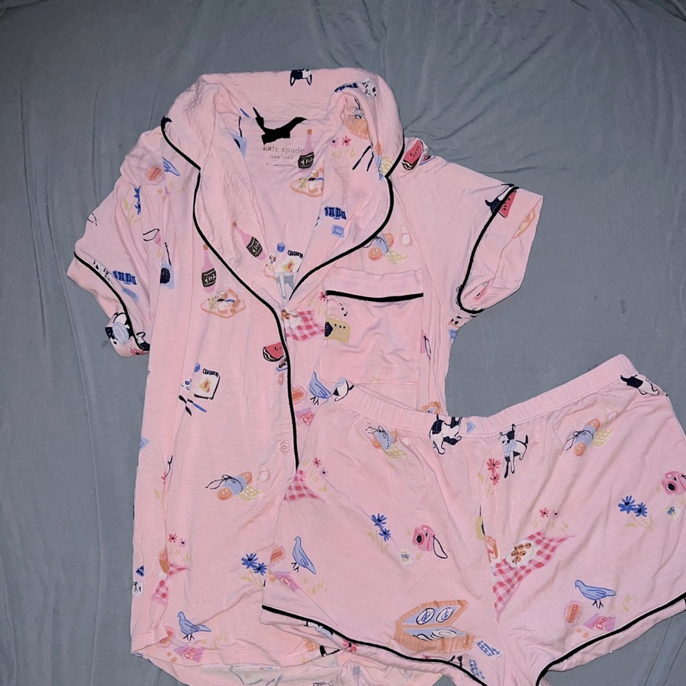 Kate Spade Pink Pajama Set S